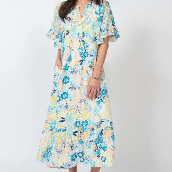 Uncle Frank Flounced Hem Shirt Dress